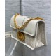 Migliore Repliche Dior 30 Montaigne East-West Bag Dior Oblique denim con catena Cream Economiche Outlet Online