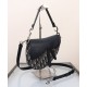 Migliore Repliche Borsa Dior Saddle con tracolla Blu scuro Economiche Outlet Online