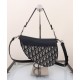 Migliore Repliche Borsa Dior Saddle con tracolla Blu scuro Economiche Outlet Online