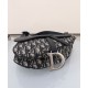 Migliore Repliche Borsa Dior Saddle con tracolla Blu scuro Economiche Outlet Online