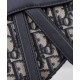 Migliore Repliche Borsa Dior Saddle con tracolla Blu scuro Economiche Outlet Online