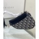 Migliore Repliche Borsa Dior Mini Saddle con tracolla Blu scuro Economiche Outlet Online