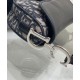 Migliore Repliche Borsa Dior Mini Saddle con tracolla Blu scuro Economiche Outlet Online