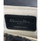 Migliore Repliche Borsa Dior Mini Saddle con tracolla Blu scuro Economiche Outlet Online