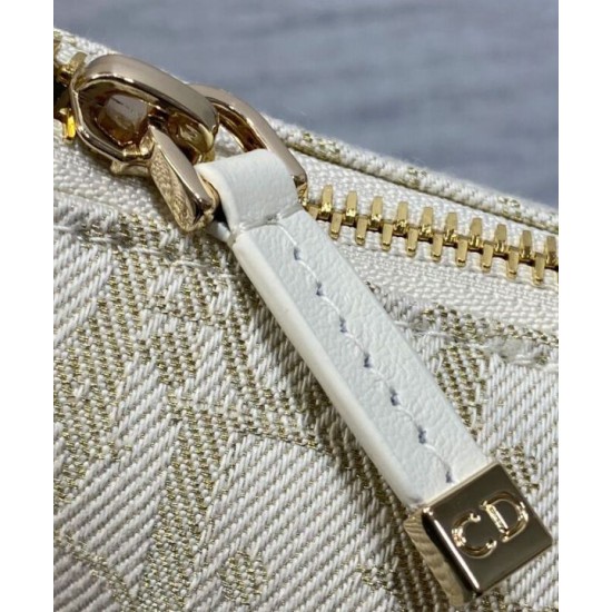Replica perfetta Dior Medium DiorTravel Nomad Pouch Cream Imitazione Outlet Online