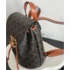 Replica perfetta Zaino Celine Celine Bonnie Triomphe Canvas Coffee Imitazione Outlet Online