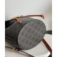 Replica perfetta Zaino Celine Celine Bonnie Triomphe Canvas Coffee Imitazione Outlet Online