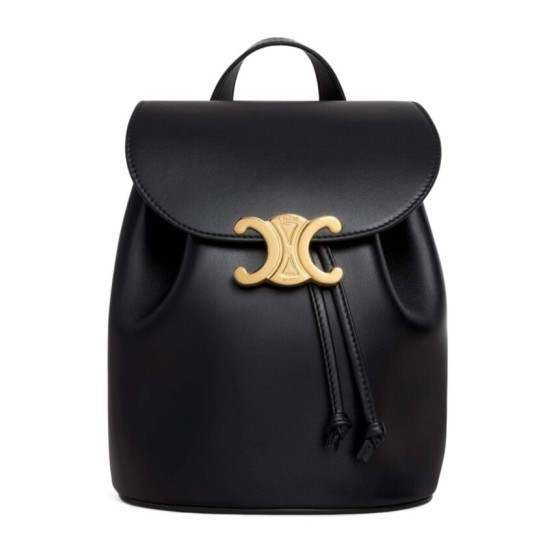 Miglior Falso Zaino Celine Celine Bonnie Pelle di vitello liscia Nero Economiche Premium
