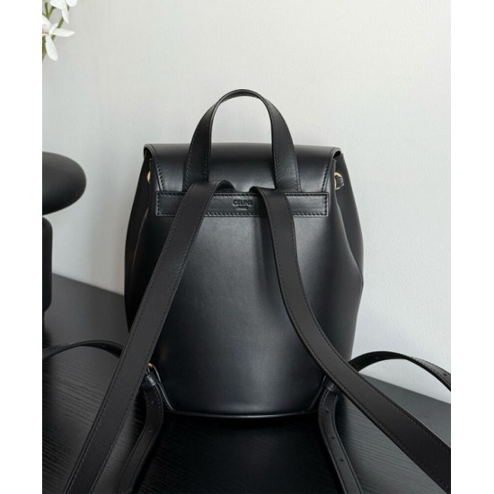 Miglior Falso Zaino Celine Celine Bonnie Pelle di vitello liscia Nero Economiche Premium