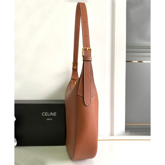 Repliche Borsa Celine Heloise Supple Pelle di vitello color caffè