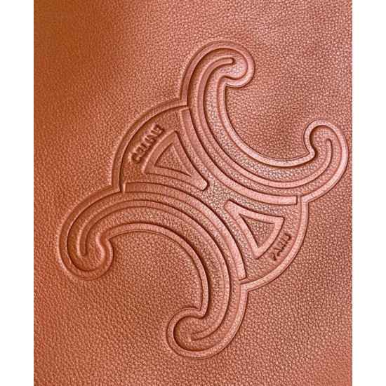 Repliche Borsa Celine Heloise Supple Pelle di vitello color caffè