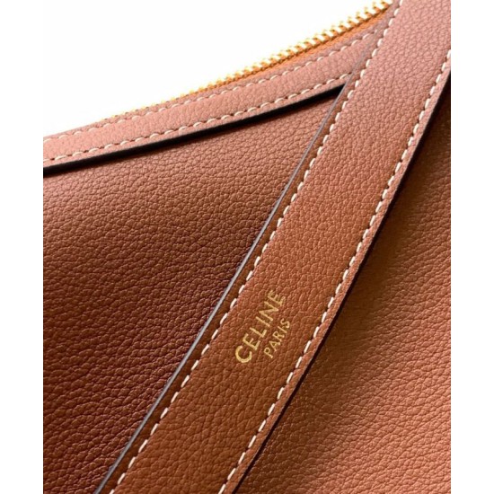 Repliche Borsa Celine Heloise Supple Pelle di vitello color caffè