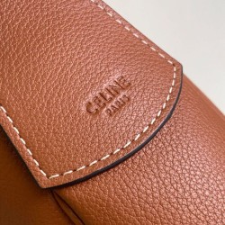 Repliche Borsa Celine Heloise Supple Pelle di vitello color caffè