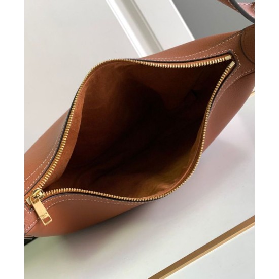 Repliche Borsa Celine Heloise Supple Pelle di vitello color caffè