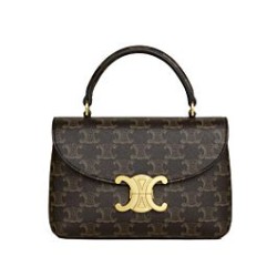 Replica perfetta Borsa Celine Teen Nino Triomphe Caffè Imitazione Outlet Online