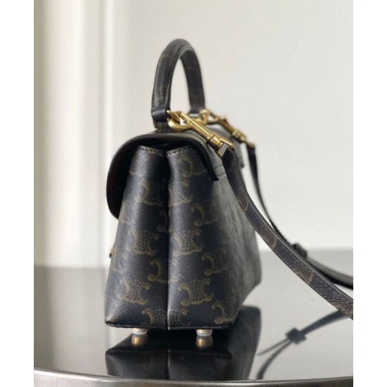 Repliche Borsa Celine Teen Nino Triomphe Caffè Imitazioni Premium Replica perfetta Borsa Celine Teen Nino Triomphe Caffè Imitazione Outlet Online