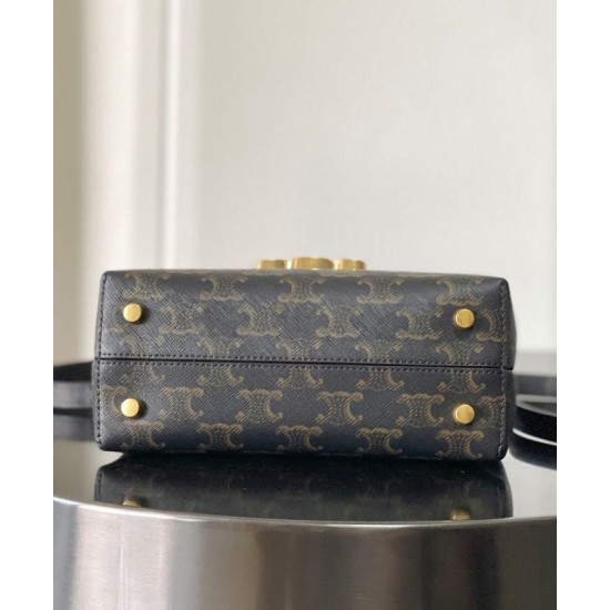 Repliche Borsa Celine Teen Nino Triomphe Caffè Imitazioni Premium Replica perfetta Borsa Celine Teen Nino Triomphe Caffè Imitazione Outlet Online