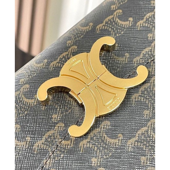 Repliche Borsa Celine Teen Nino Triomphe Caffè Imitazioni Premium Replica perfetta Borsa Celine Teen Nino Triomphe Caffè Imitazione Outlet Online