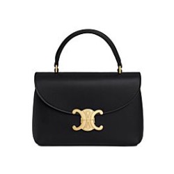 Replica perfetta Borsa Celine Teen Nino Shiny Vitello Nero Imitazione Outlet Online