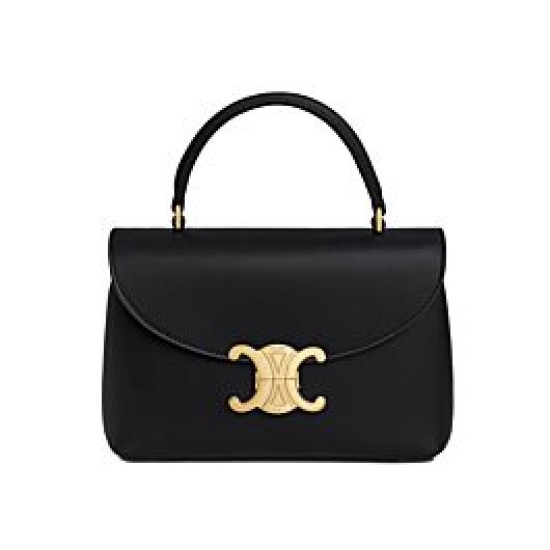 Replica perfetta Borsa Celine Teen Nino Shiny Vitello Nero Imitazione Outlet Online