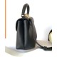 Replica perfetta Borsa Celine Teen Nino Shiny Vitello Nero Imitazione Outlet Online