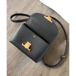Replica perfetta Borsa Celine Teen Nino Shiny Vitello Nero Imitazione Outlet Online