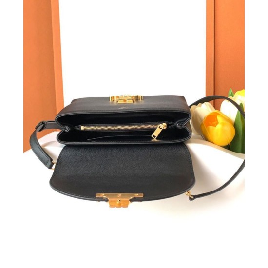 Replica perfetta Borsa Celine Teen Nino Shiny Vitello Nero Imitazione Outlet Online