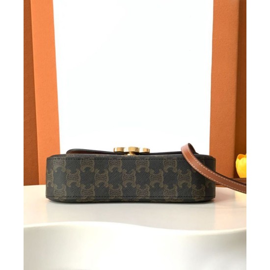Borsa Celine Teen Celine Lola Triomphe Caffè Replica originale di alta qualità Miglior Falso Borsa Celine Teen Celine Lola Triomphe Caffè Economiche Premium
