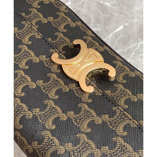 Borsa Celine Teen Celine Lola Triomphe Caffè Replica originale di alta qualità Miglior Falso Borsa Celine Teen Celine Lola Triomphe Caffè Economiche Premium