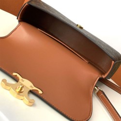 Miglior Falso Borsa Celine Teen Celine Lola Triomphe Caffè Economiche Premium