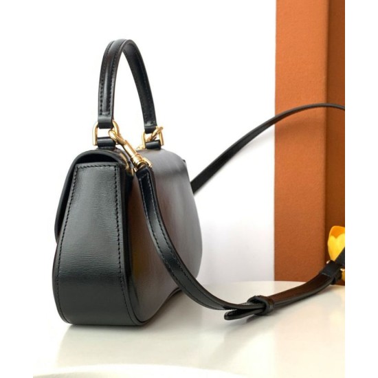 Miglior Falso Borsa Celine Teen Celine Lola Shiny Nero Economiche Premium