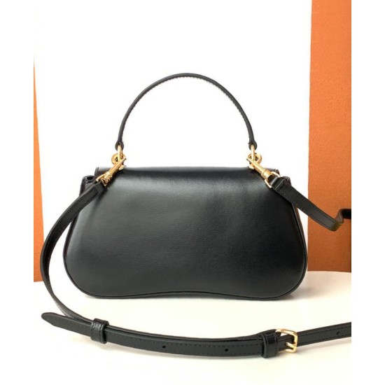 Miglior Falso Borsa Celine Teen Celine Lola Shiny Nero Economiche Premium