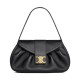 Migliore Repliche Celine Borsa Polly media Pelle di vitello morbida nera Economiche Outlet Online