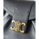 Migliore Repliche Celine Borsa Polly media Pelle di vitello morbida nera Economiche Outlet Online