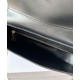 Migliore Repliche Celine Borsa Polly media Pelle di vitello morbida nera Economiche Outlet Online