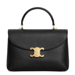 Replica perfetta Celine Borsa Nino media Pelle di vitello morbida nera Imitazione Outlet Online
