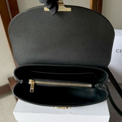 Replica perfetta Celine Borsa Nino media Pelle di vitello morbida nera Imitazione Outlet Online
