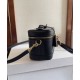 Replica perfetta Celine Borsa da toeletta Pelle di vitello naturale nera Imitazione Outlet Online