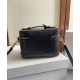 Replica perfetta Celine Borsa da toeletta Pelle di vitello naturale nera Imitazione Outlet Online