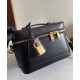 Replica perfetta Celine Borsa da toeletta Pelle di vitello naturale nera Imitazione Outlet Online
