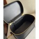 Replica perfetta Celine Borsa da toeletta Pelle di vitello naturale nera Imitazione Outlet Online