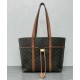 Perfette Qualità Repliche Borsa con coulisse Celine Cabas Triomphe Caffè Imitazione