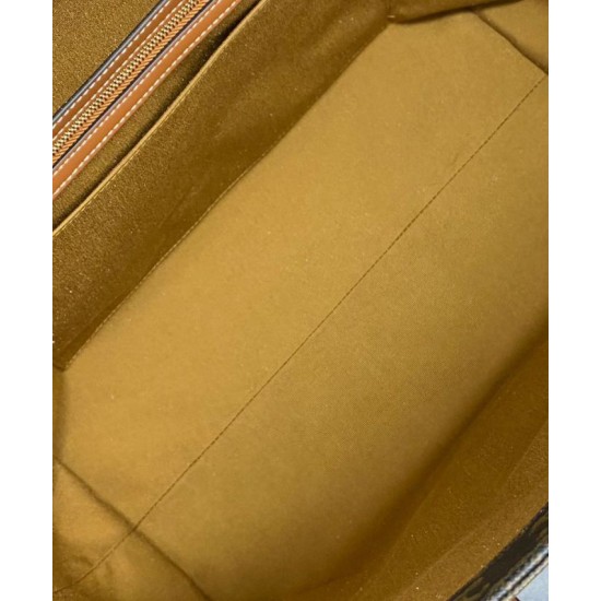 Perfette Qualità Repliche Borsa con coulisse Celine Cabas Triomphe Caffè Imitazione