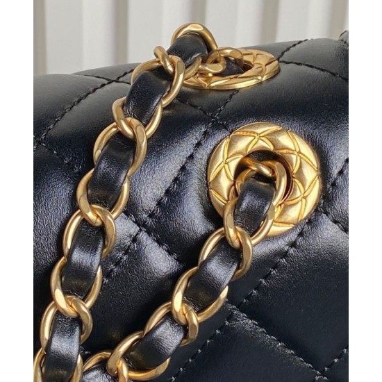 Miglior Falso Chanel Flap Bag AS5225 Nero Economiche Premium