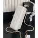 Replica perfetta Borsa Chanel Flap con manico superiore AS5317 Crema Imitazione Outlet Online