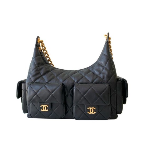 Replica perfetta Borsa Chanel Maxi Hobo AS5302 Nero Imitazione Outlet Online