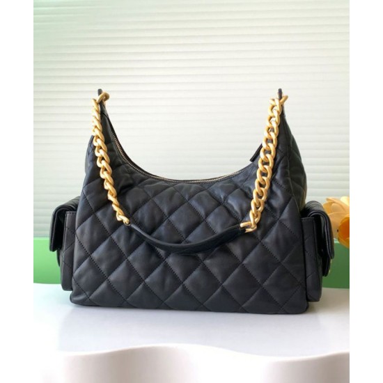 Replica perfetta Borsa Chanel Maxi Hobo AS5302 Nero Imitazione Outlet Online