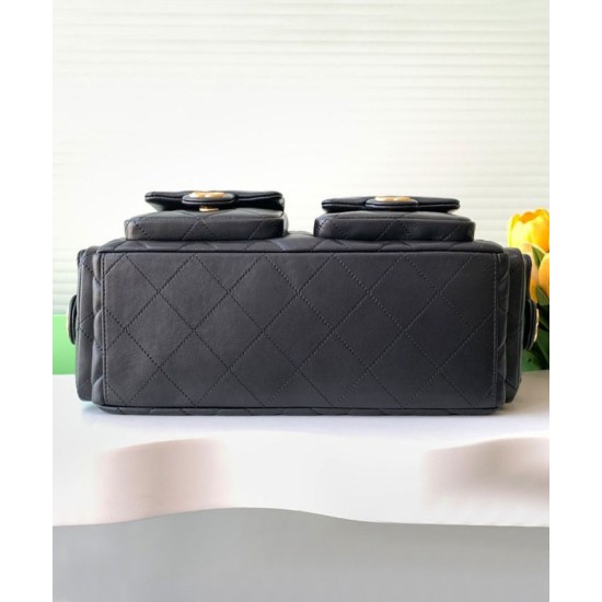 Replica perfetta Borsa Chanel Maxi Hobo AS5302 Nero Imitazione Outlet Online