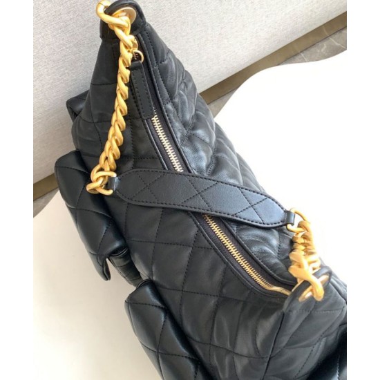 Replica perfetta Borsa Chanel Maxi Hobo AS5302 Nero Imitazione Outlet Online