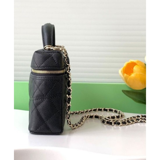Miglior Falso Chanel Long Vanity con catena AP4407 Nero Economiche Premium